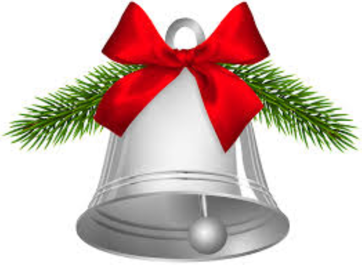 CHRISTMAS SILVER BELL DECO